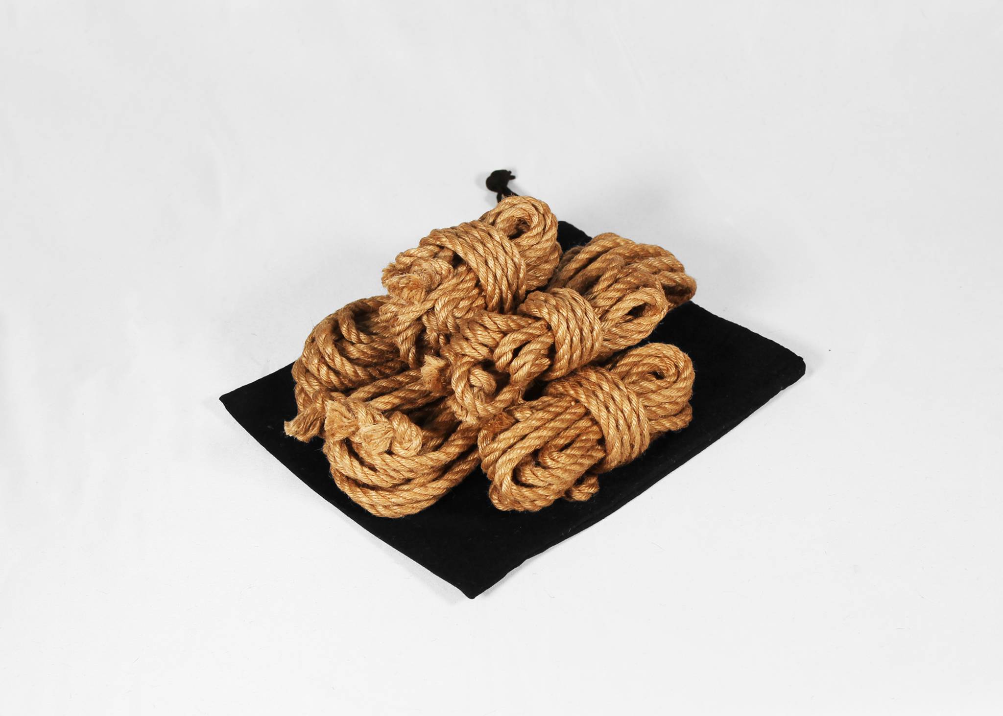 Bag O' Bits • short jute ropes for finishing ties
