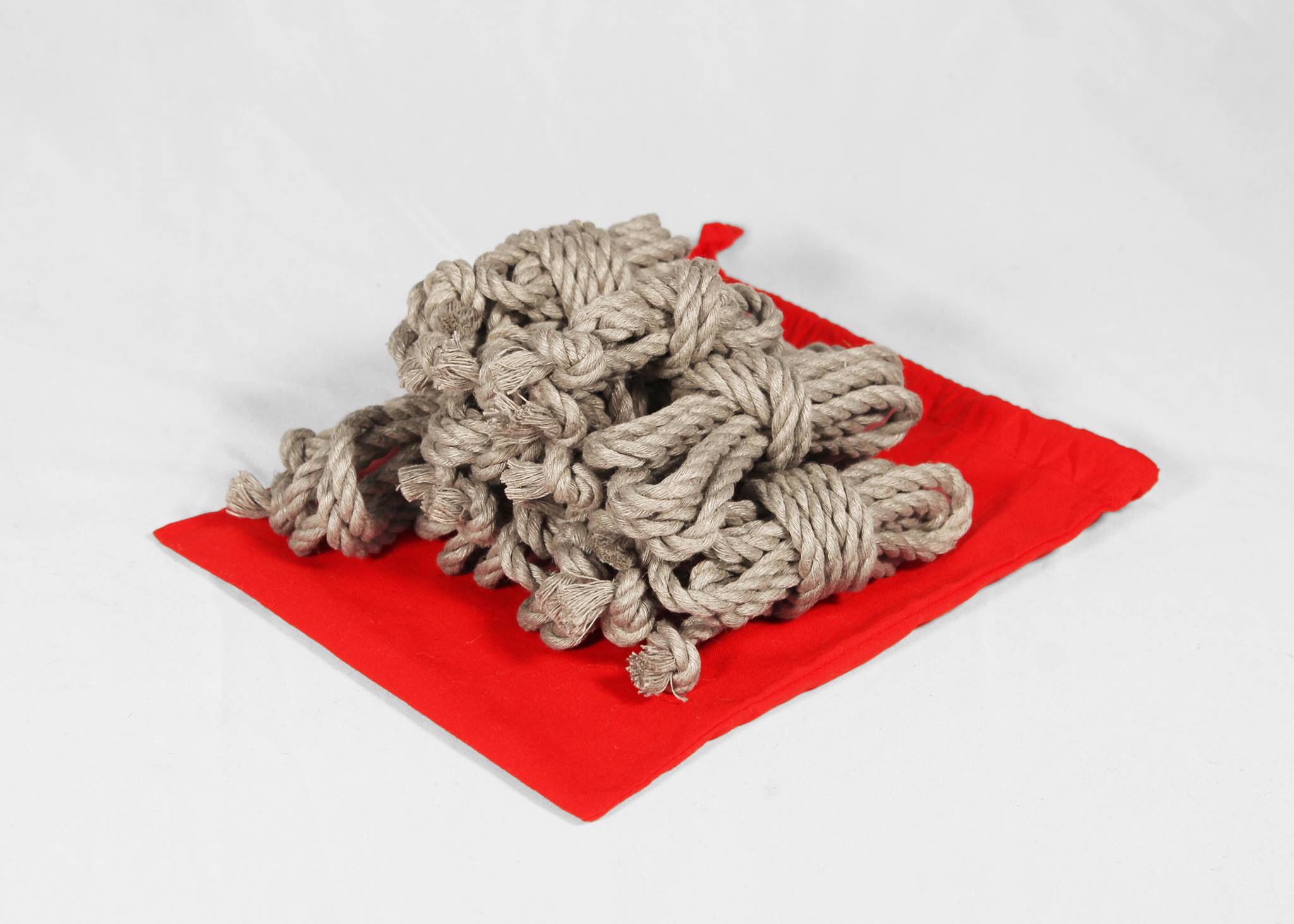 Bag O' Bits • short jute ropes for finishing ties